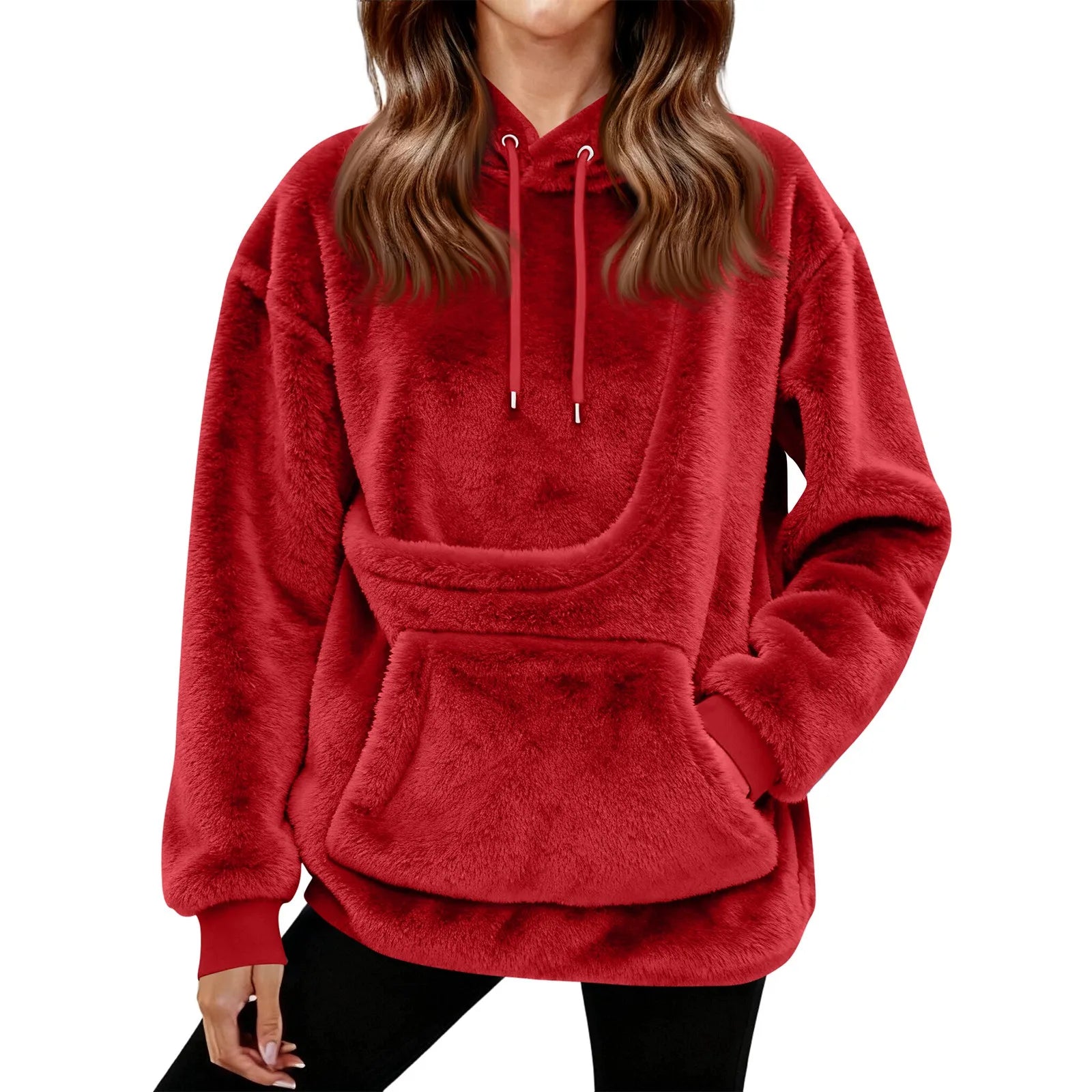 Women’s Fleece Hoodie | Casual Long Sleeve Hooded Top for Autumn Winter