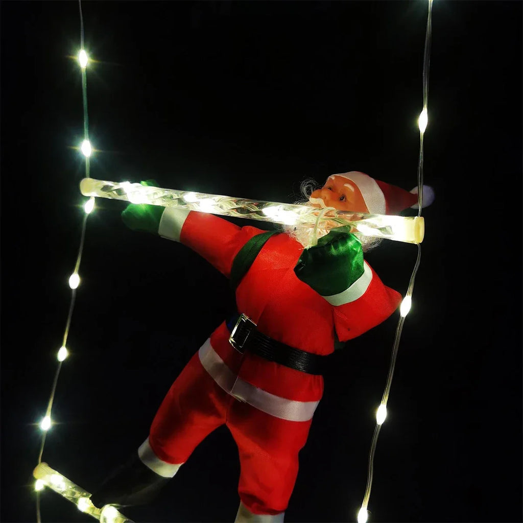 EURO VIBE LED Climbing Santa Ladder Light | Outdoor Christmas Decor