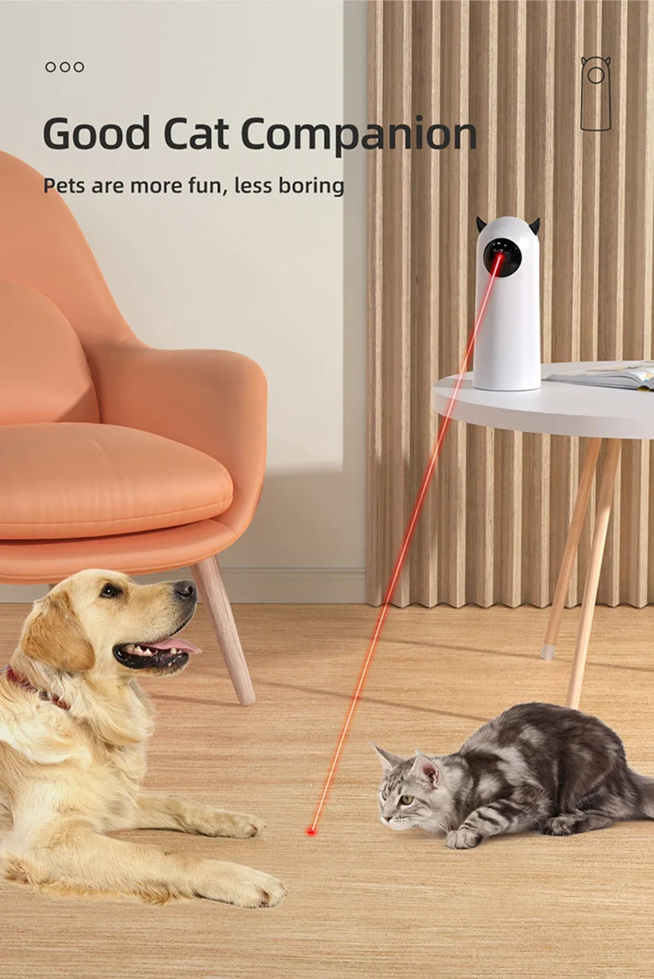 EURO VIBE Automatic Smart Laser Toy for Cats & Dogs – Interactive Pet Fun