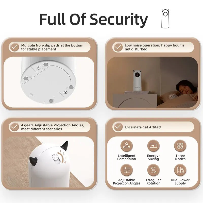 Automatic Laser Cat Toy Interactive Smart Teaser for Cats UK