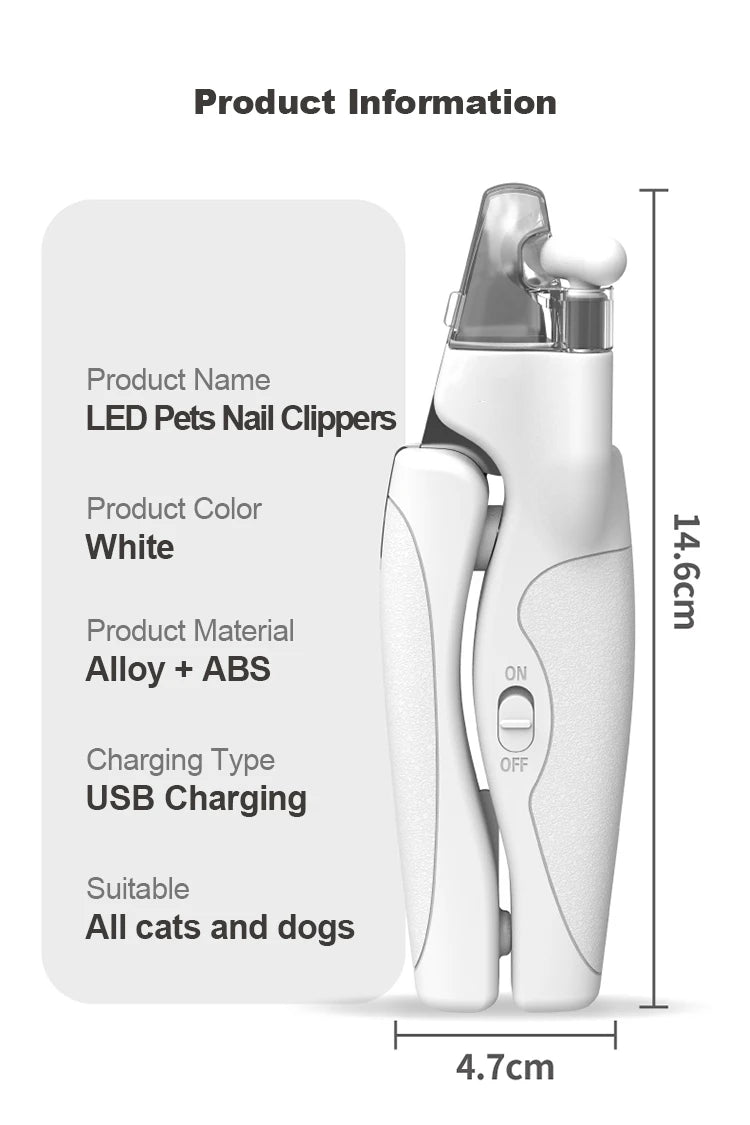 “LED Pet Nail Clipper – Safe Dog & Cat Nail Trimmer by PETKIT”