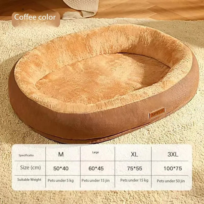 EURO VIBE Luxury Pet Bed – Soft Warm Cat & Dog Sleeping Cushion UK