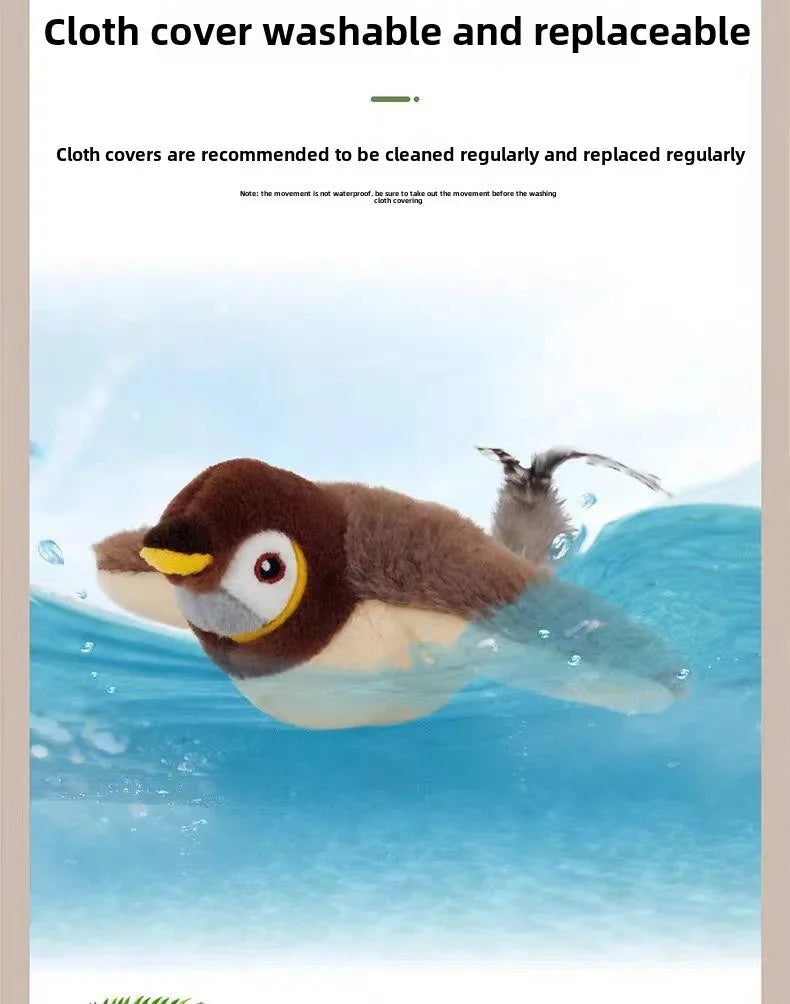 Rechargeable Flying Bird Cat Toy with Chirping & Flapping Wings