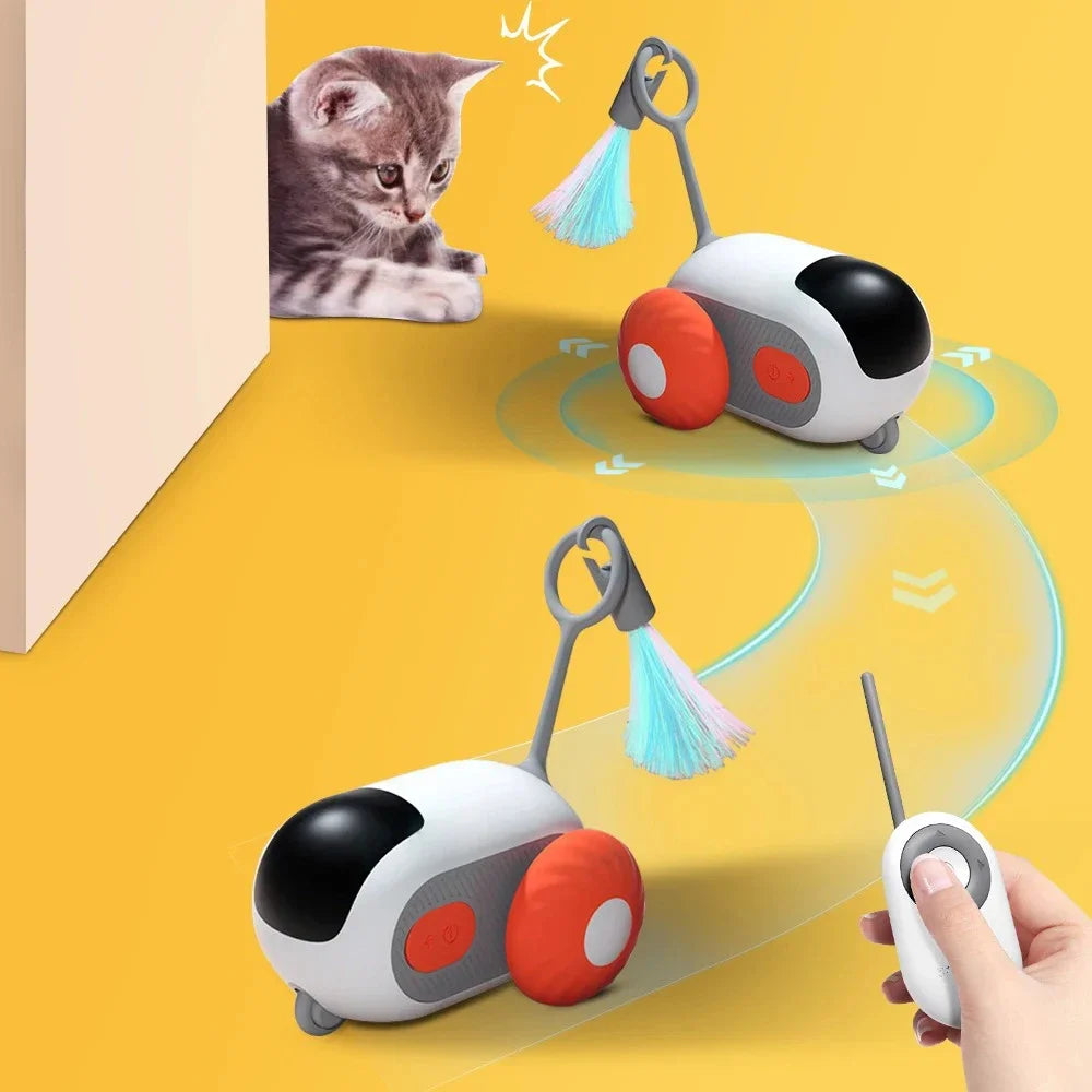 Automatic Interactive Cat Toy with Feather | EURO VIBE UK