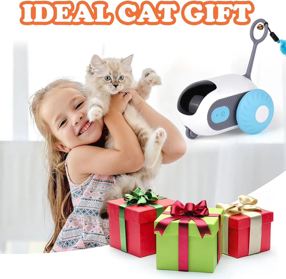 Automatic Interactive Cat Toy with Feather | EURO VIBE UK