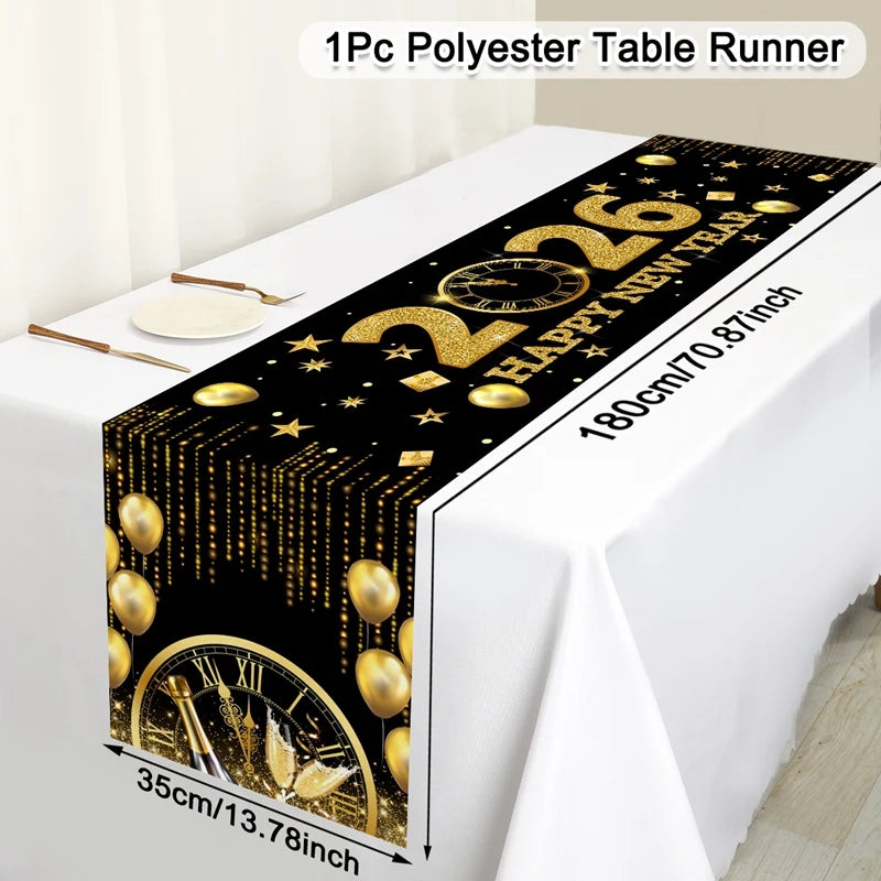 New Year 2026 Table Runner – Party Table Decor UK | EURO VIBE