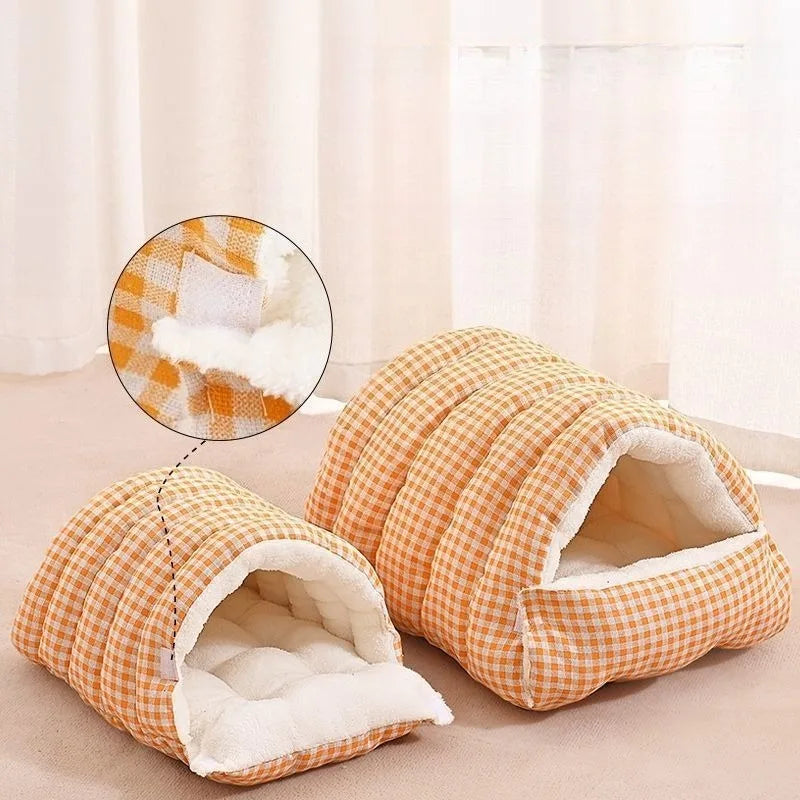 “Covered Cat Litter Bed & Cozy Hanging Hammock – All-Year Pet Comfort”