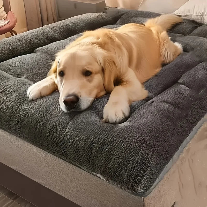 EURO VIBE Luxury Plush Dog Bed – Soft, Cosy & Washable UK
