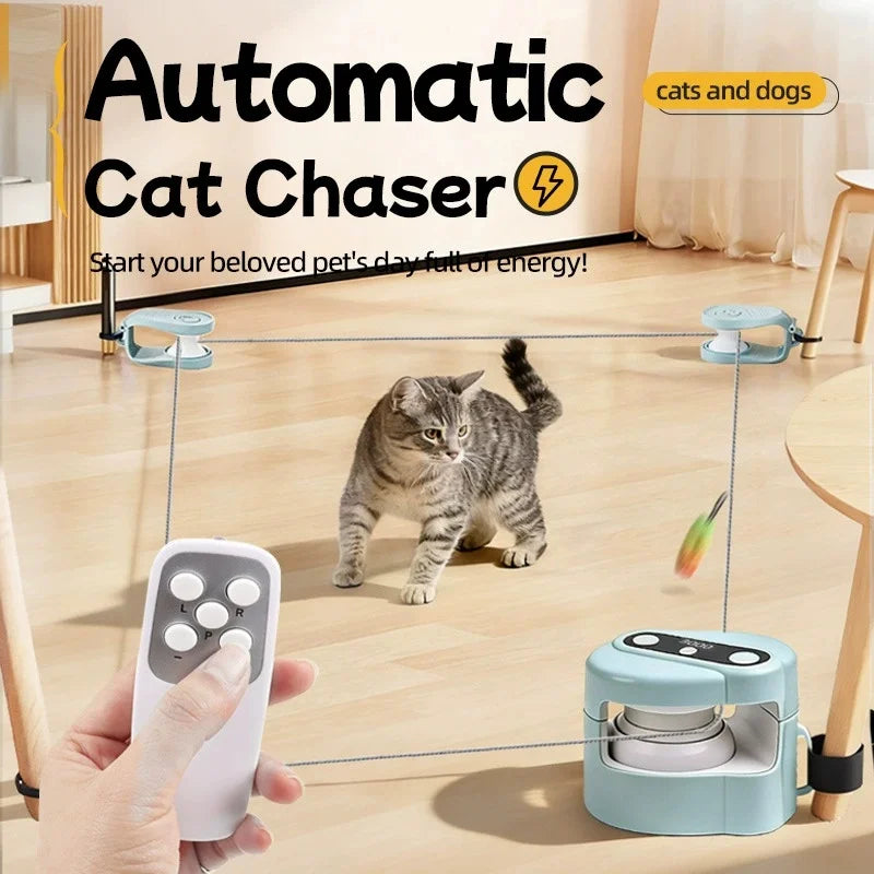 EURO VIBE Remote Control Cat Toy | Interactive Automatic Teaser