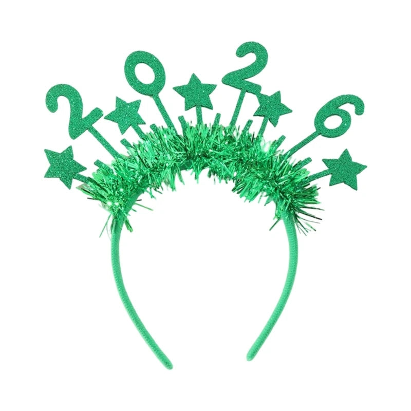 Gold Glitter New Year 2026 Headband | Party Accessory UK – EURO VIBE