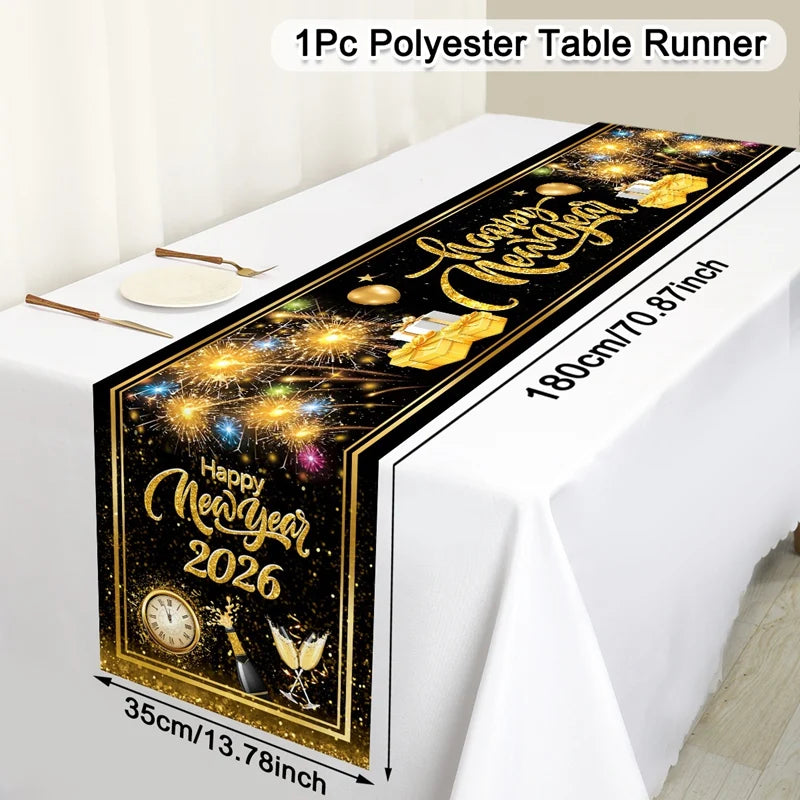 New Year 2026 Table Runner – Party Table Decor UK | EURO VIBE