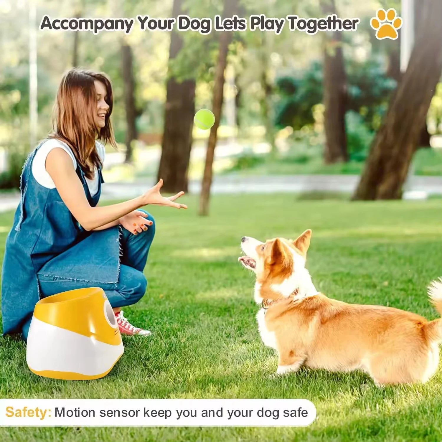 Automatic Dog Ball Launcher – Interactive Fetch Toy for Dogs