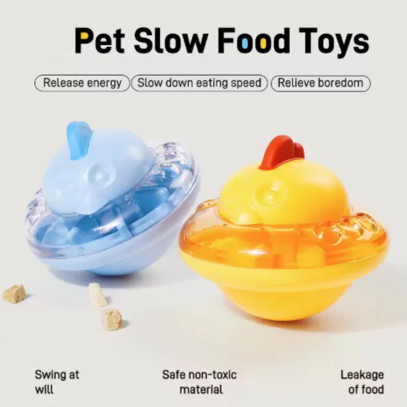 EURO VIBE Cat Treat Dispenser | Interactive Puzzle Feeder Toy