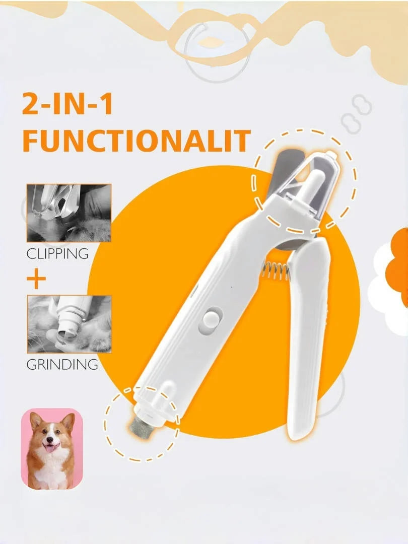 “LED Pet Nail Clipper – Safe Nail Trimmer with Guard for Dogs & Cats”