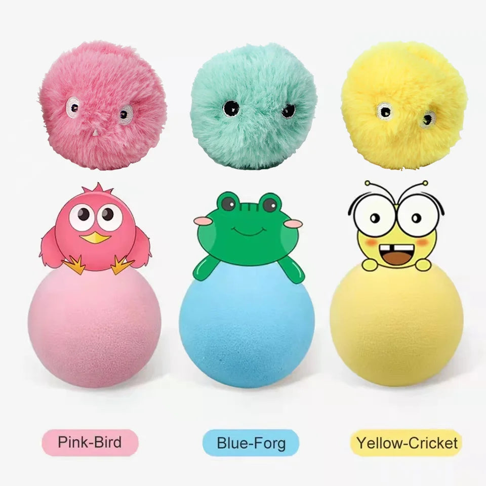 Smart Interactive Cat Toy Ball with Sound & Catnip | EURO VIBE