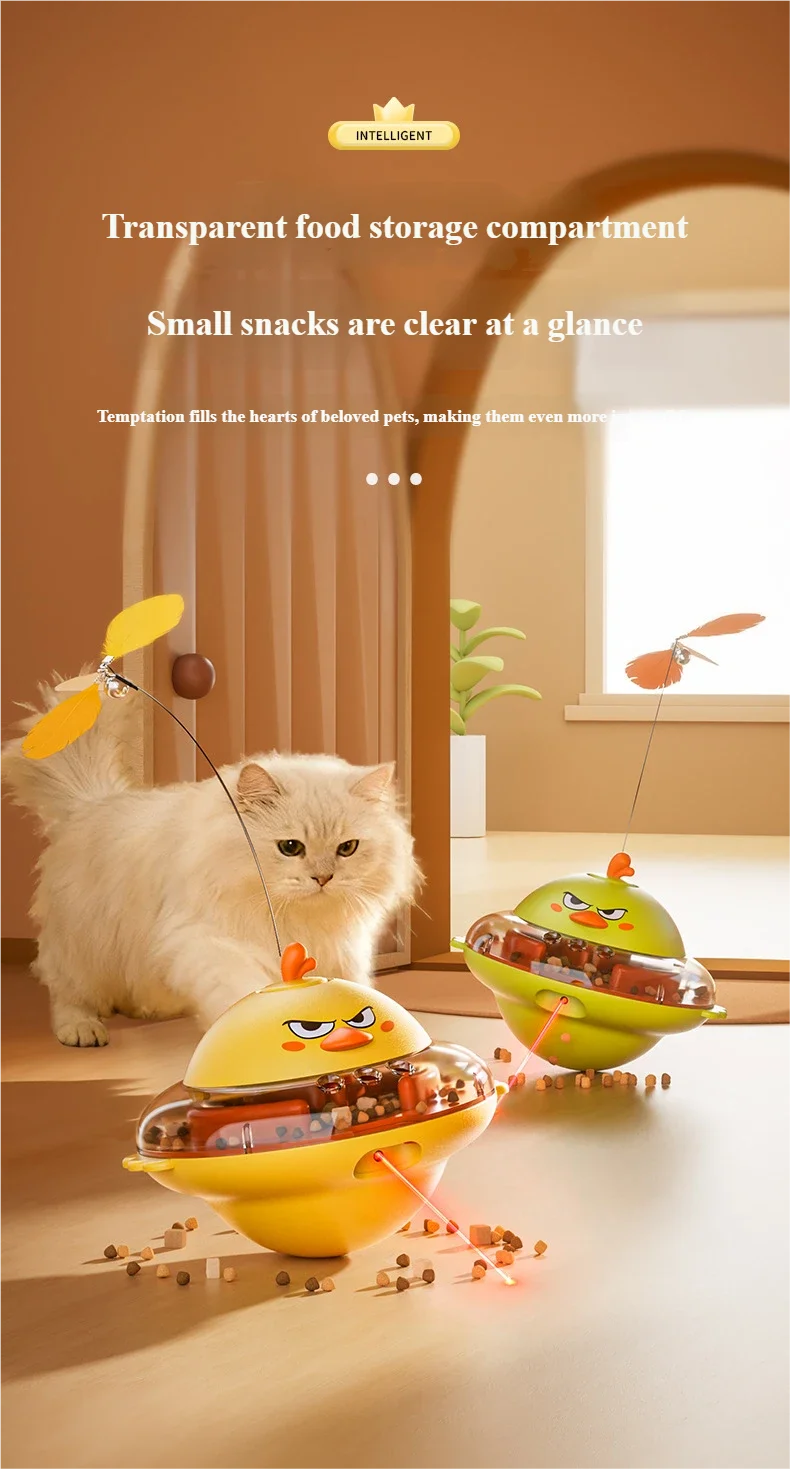 Interactive Cat Treat Dispenser Toy with Laser | EURO VIBE UK