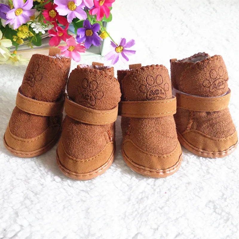 EURO VIBE Dog Winter Shoes | Warm Anti-Slip Pet Boots UK