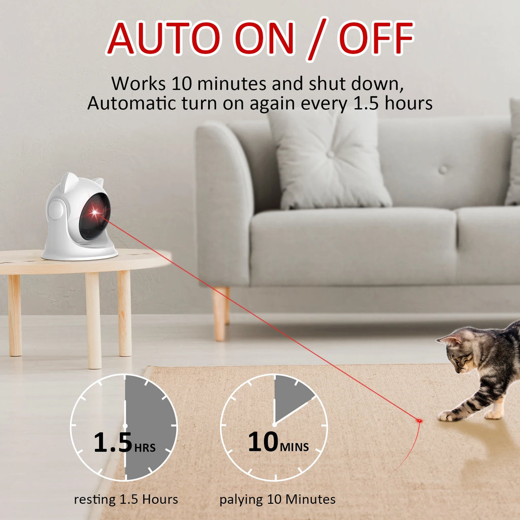 EURO VIBE Automatic Smart Laser Toy for Cats & Dogs – Interactive Pet Fun