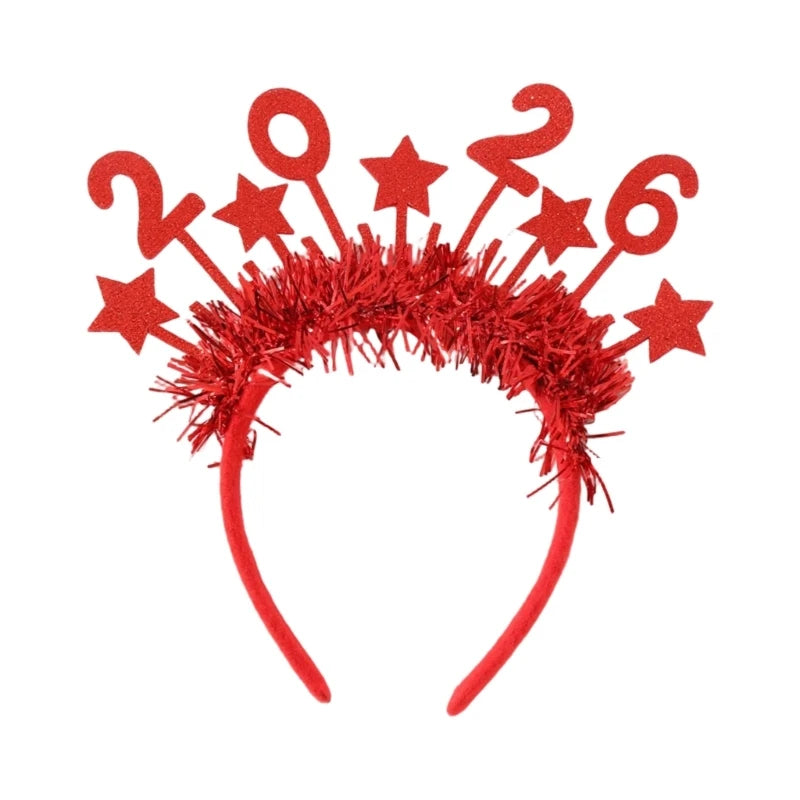 Gold Glitter New Year 2026 Headband | Party Accessory UK – EURO VIBE