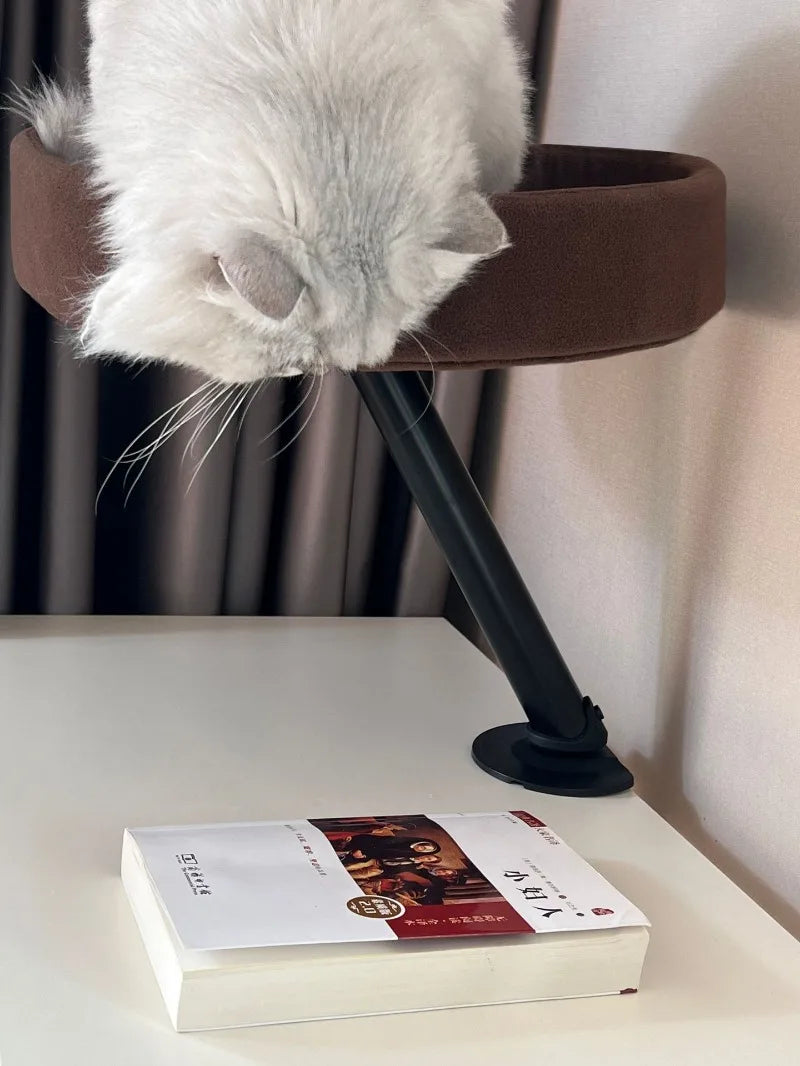 EURO VIBE Adjustable Cat Desk Perch Bed | Comfortable Rest Spot