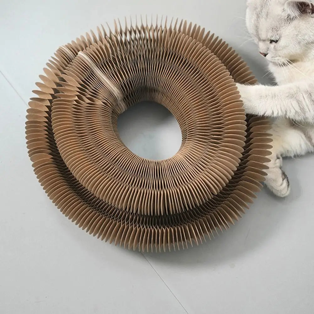 EURO VIBE Interactive Cardboard Cat Scratcher & Play Toy