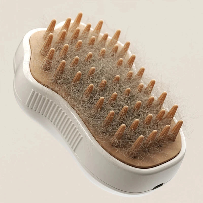 EURO VIBE Pet Shampoo Brush for Dogs & Cats – Soft Bath Massager