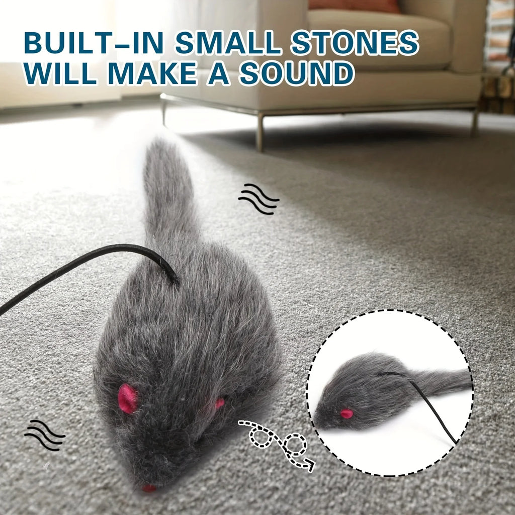 Interactive Hanging Mouse Cat Toy for Door | Fun Indoor Play