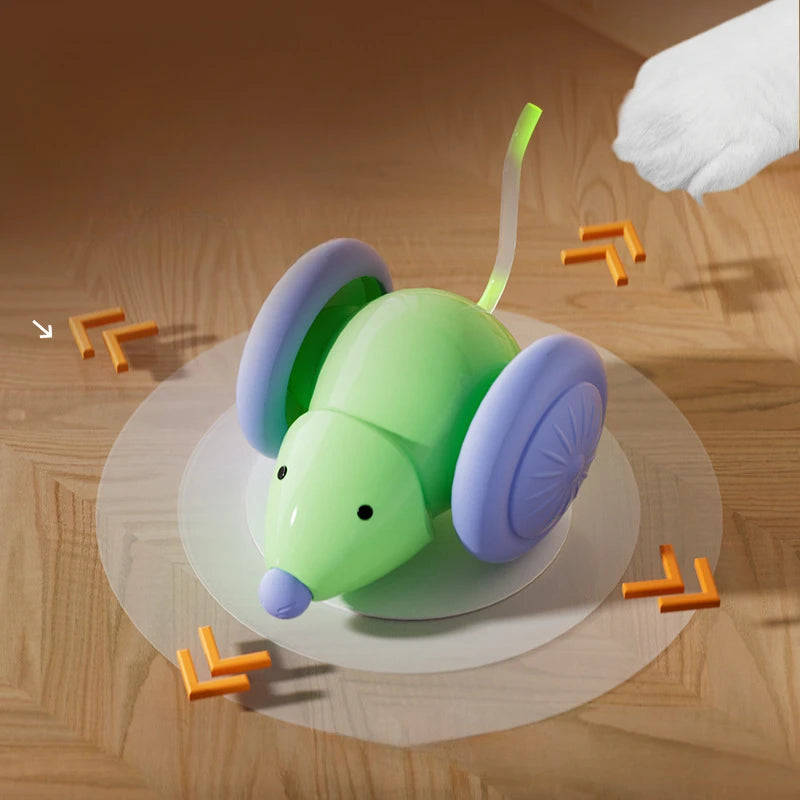 EURO VIBE Interactive Electric Mouse Cat Toy | Auto Moving Fun