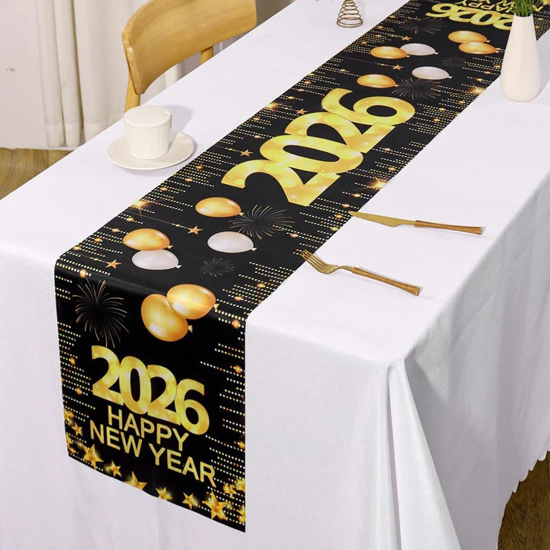 New Year 2026 Table Runner – Party Table Decor UK | EURO VIBE