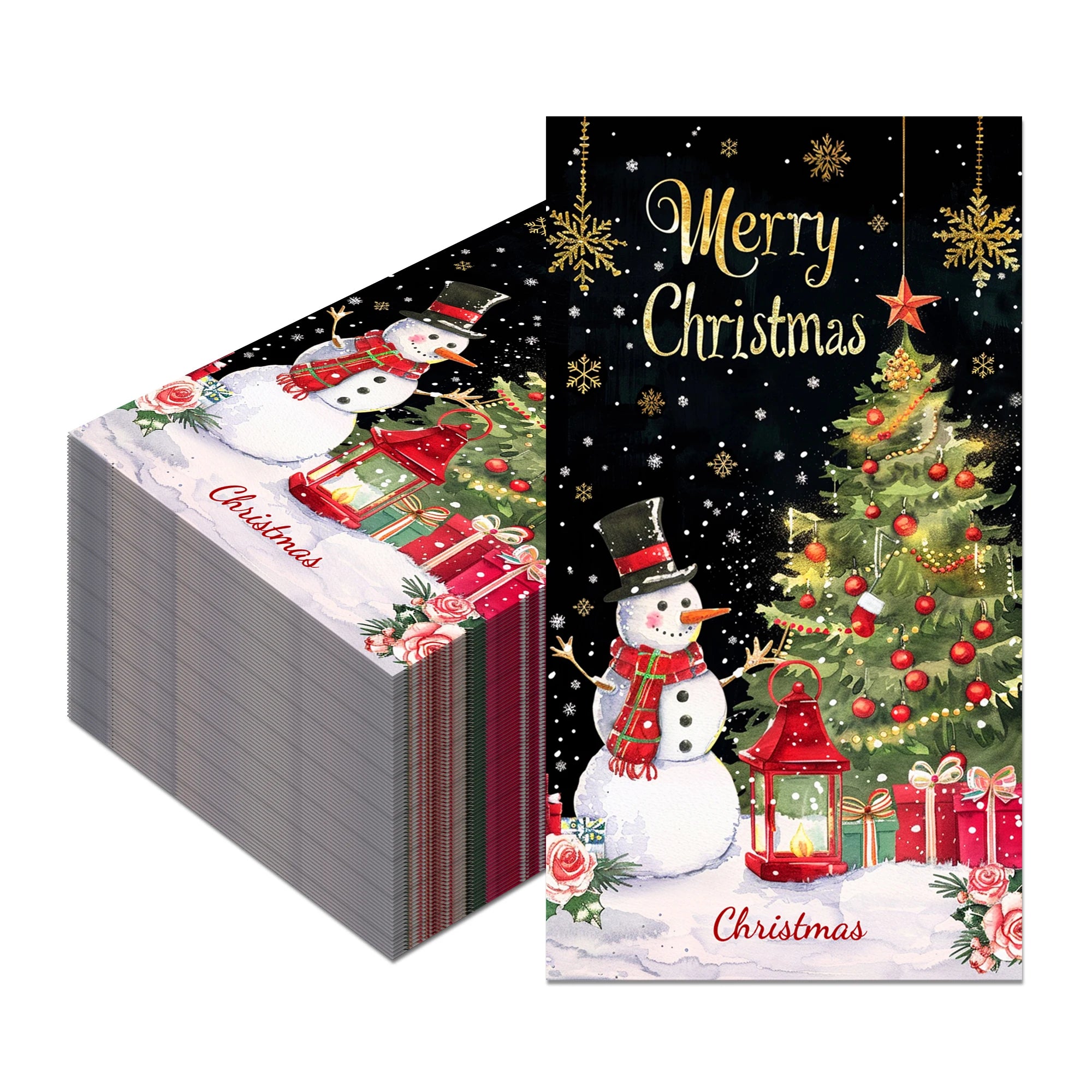 Christmas Disposable Paper Napkins Festive Party Set – EURO VIBE