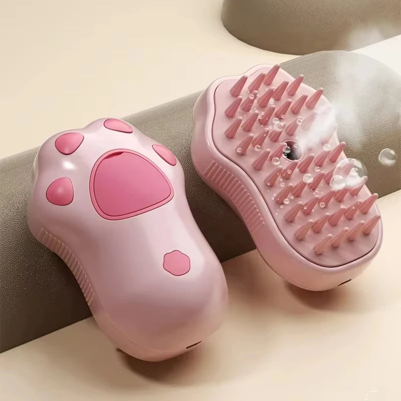 EURO VIBE Pet Shampoo Brush for Dogs & Cats – Soft Bath Massager
