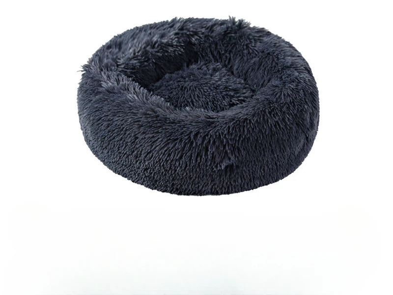 Fluffy Donut Cat Bed – Premium Soft Round Pet Cushion UK