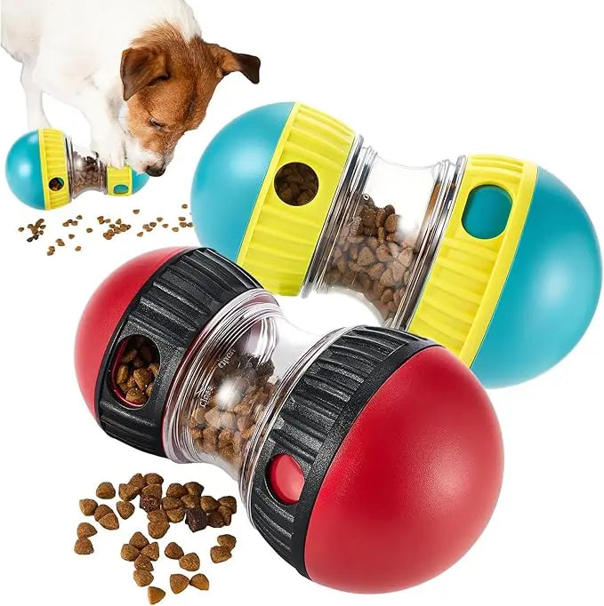 EURO VIBE Interactive Dog Treat Dispenser Toy – Slow Feeder Ball