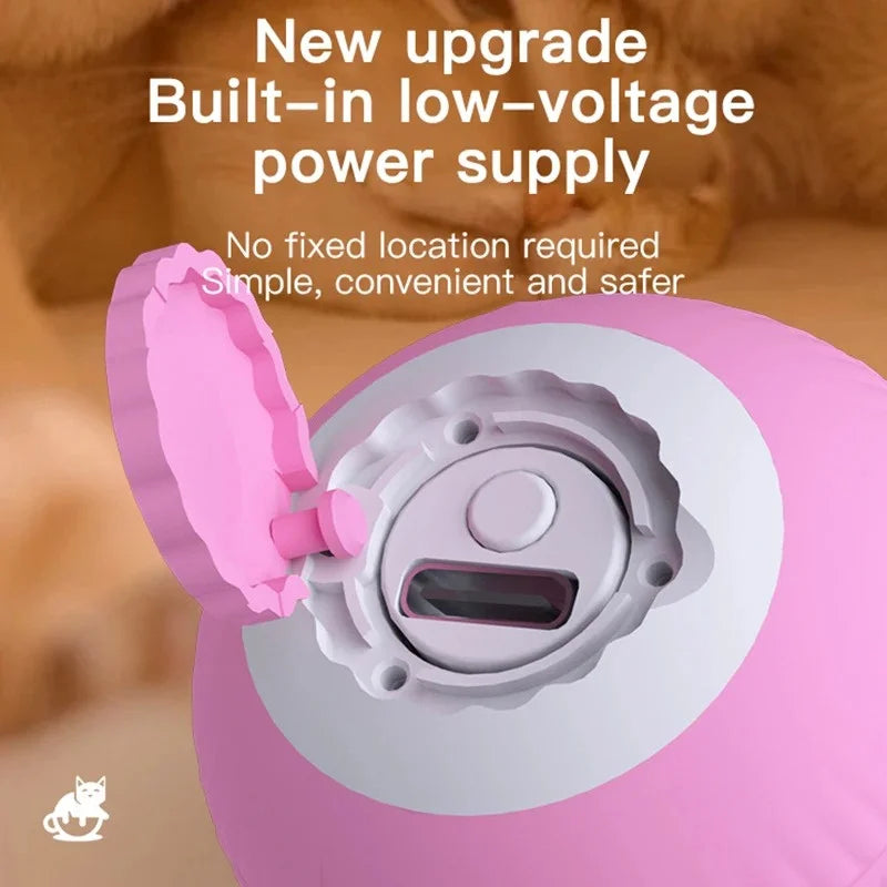 “Automatic Teasing Cat Ball Toy – Interactive Smart Rolling Pet Toy USA”