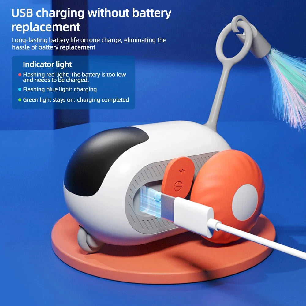 Automatic Interactive Cat Toy with Feather | EURO VIBE UK