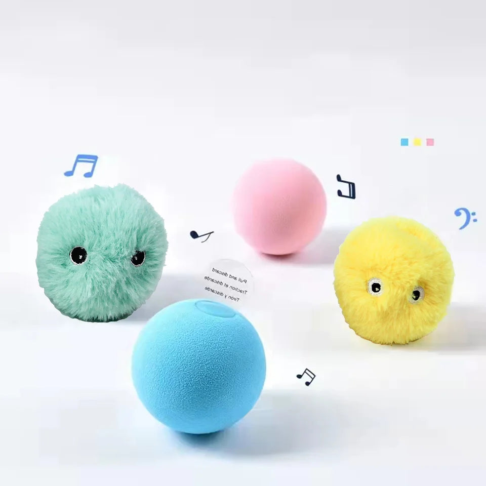 Smart Interactive Cat Toy Ball with Sound & Catnip | EURO VIBE