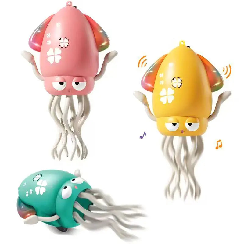 Interactive Light-Up Octopus Cat Toy | Battery Powered Fun Toy