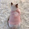 EURO VIBE Soft Fleece Cat Winter Vest – Warm & Cute Pet Outfit UK