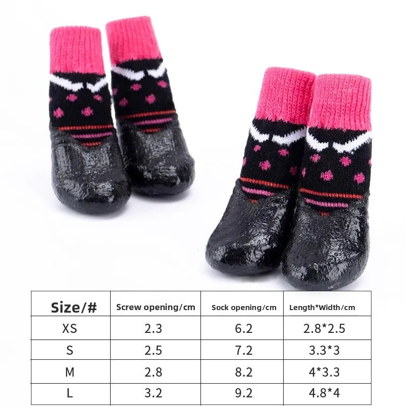 EURO VIBE Waterproof Dog Boots | Anti-Slip Pet Shoes