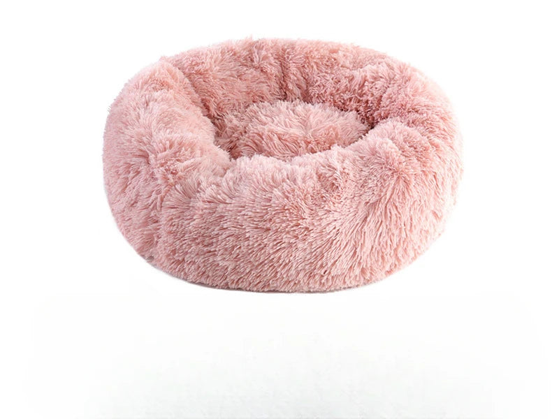 Fluffy Donut Cat Bed – Premium Soft Round Pet Cushion UK