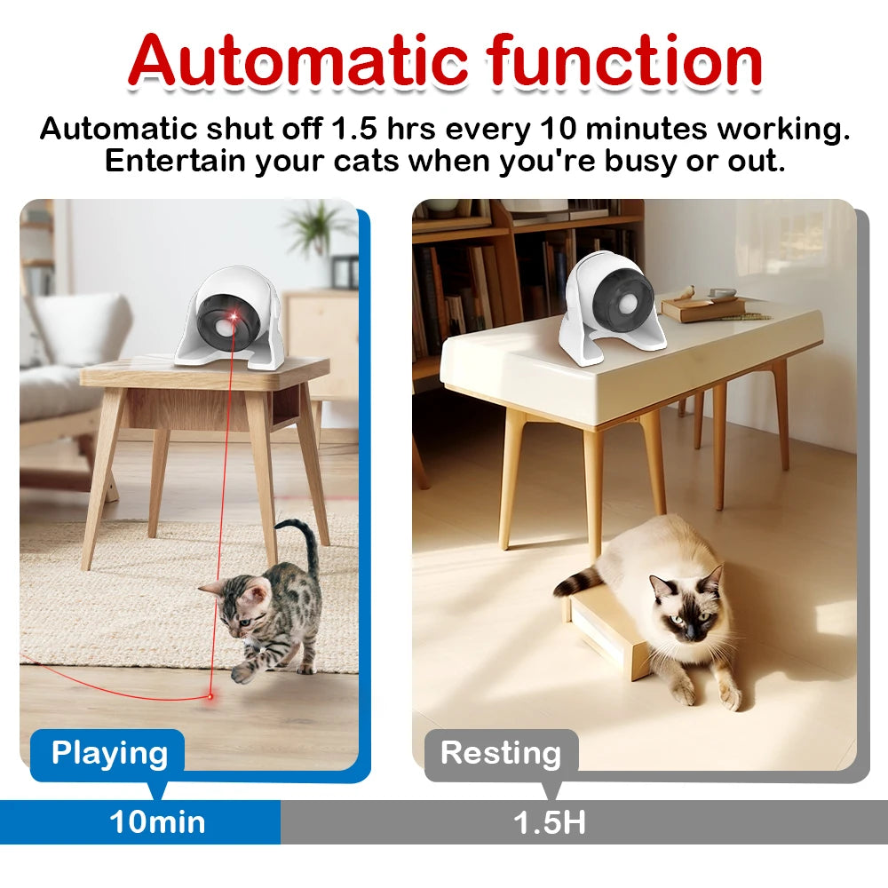 EURO VIBE Automatic Smart Laser Toy for Cats & Dogs – Interactive Pet Fun