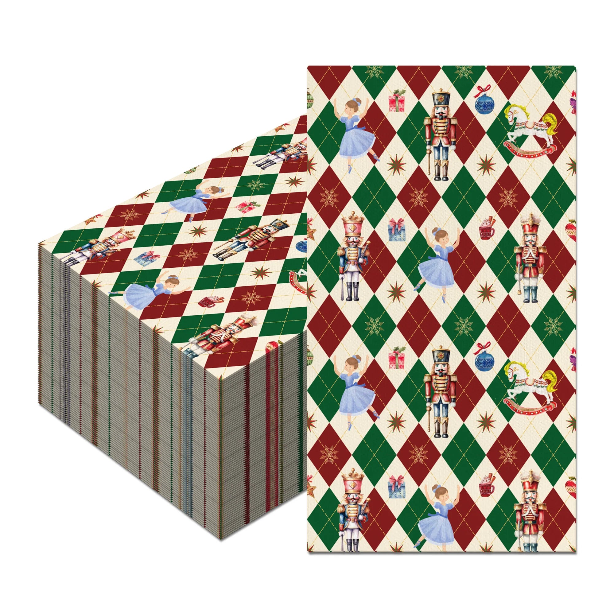 Christmas Disposable Paper Napkins Festive Party Set – EURO VIBE