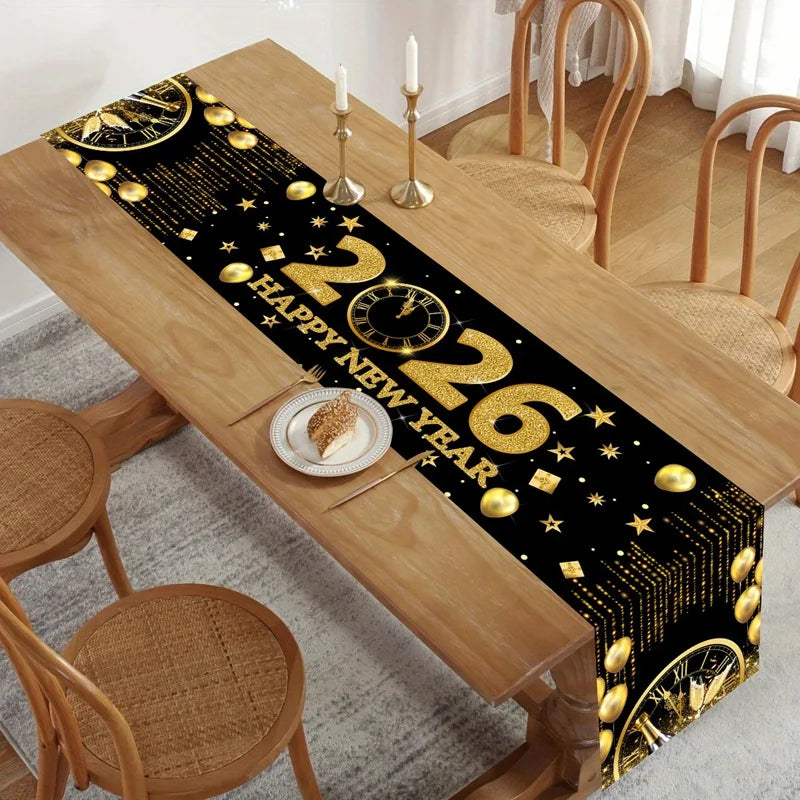New Year 2026 Table Runner – Party Table Decor UK | EURO VIBE