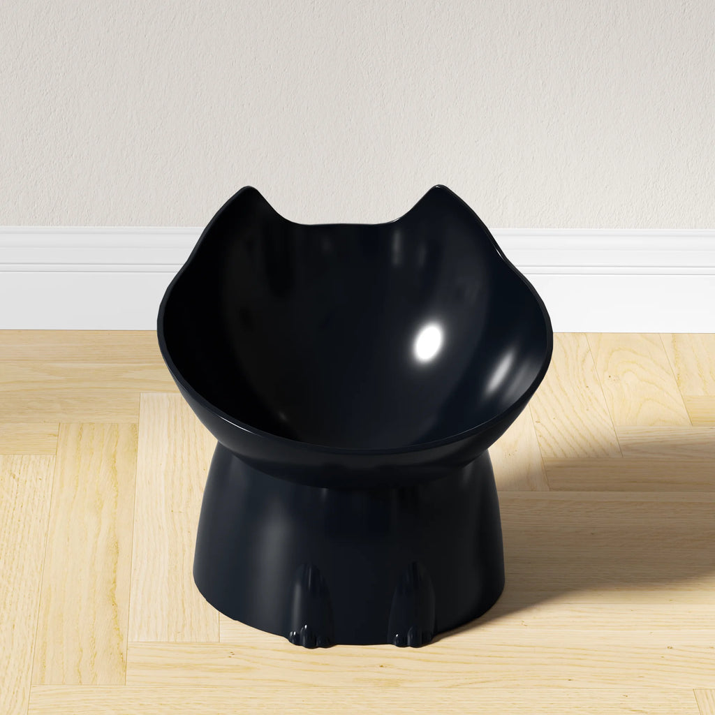 EURO VIBE Elevated Cat Bowl | Anti-Slip Pet Feeding Dish for Cats