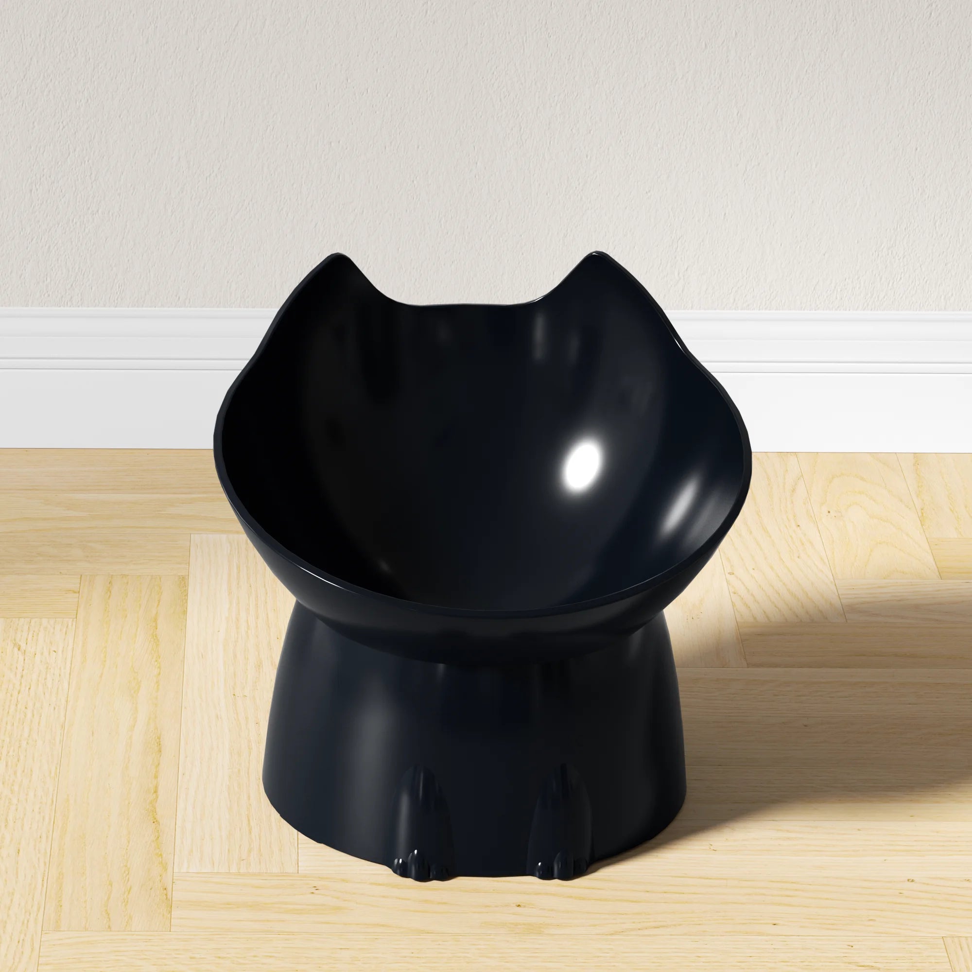 EURO VIBE Elevated Cat Bowl | Anti-Slip Pet Feeding Dish for Cats