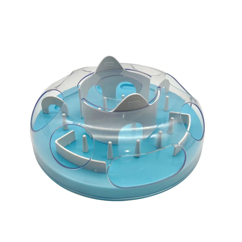 Cat Puzzle Feeder Interactive Foraging Maze Slow Feeder Toy UK