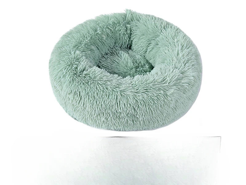 Fluffy Donut Cat Bed – Premium Soft Round Pet Cushion UK