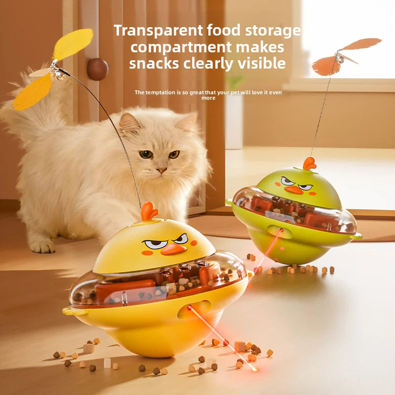 Interactive Cat Treat Dispenser Toy with Laser | EURO VIBE UK