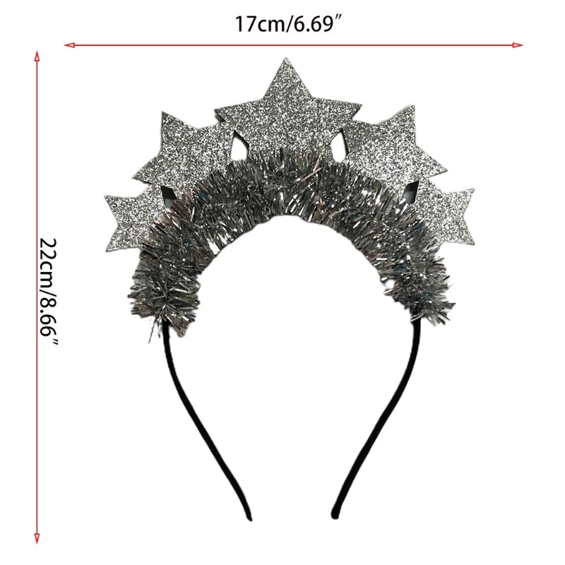 Gold Glitter New Year 2026 Headband | Party Accessory UK – EURO VIBE