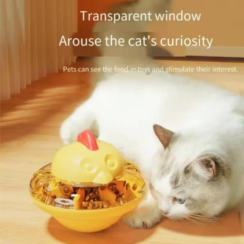 EURO VIBE Cat Treat Dispenser | Interactive Puzzle Feeder Toy